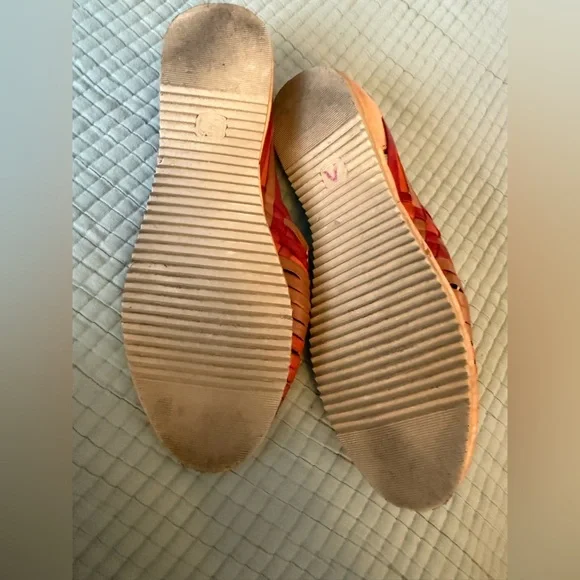 Huarache Woven Leather Loafers - Red and Tan - Picture 2 of 3